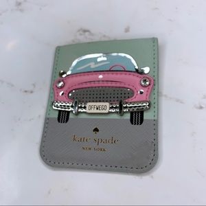 Kate Spade Pink Cadillac Adhesive Phone Pocket